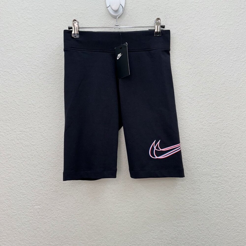 Nike Tight Fit Essential Dance Bike Black Shorts DJ4132-010 Womens sz Small NEW